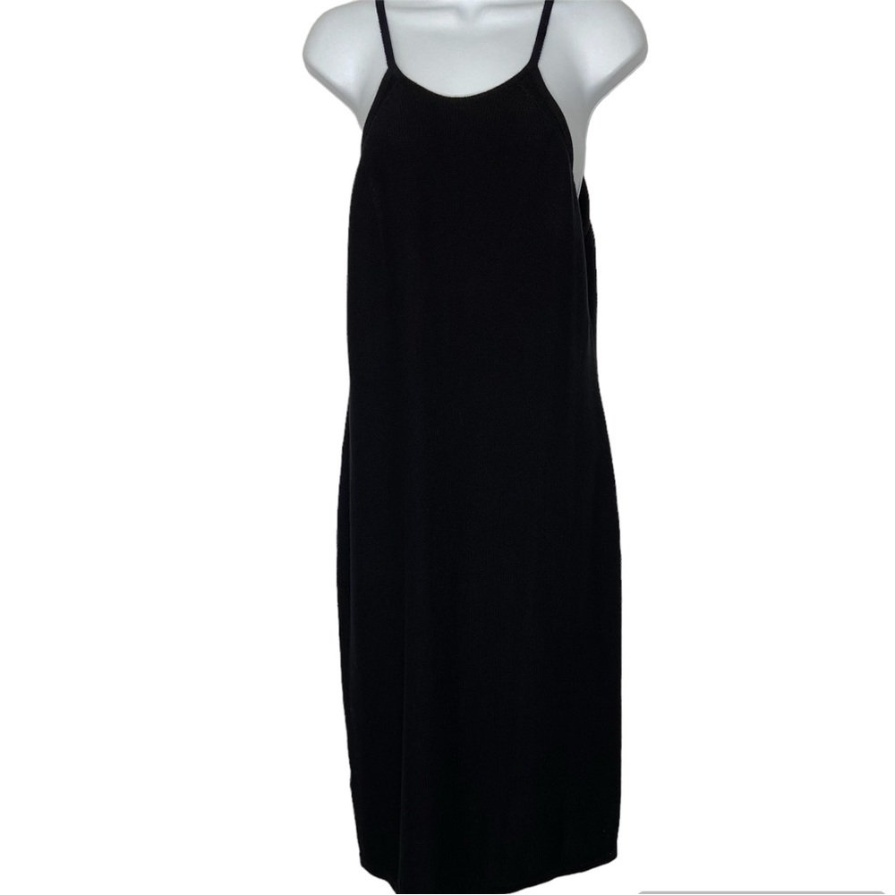 Calvin Klein Black Stretchy Knit Dress NWT